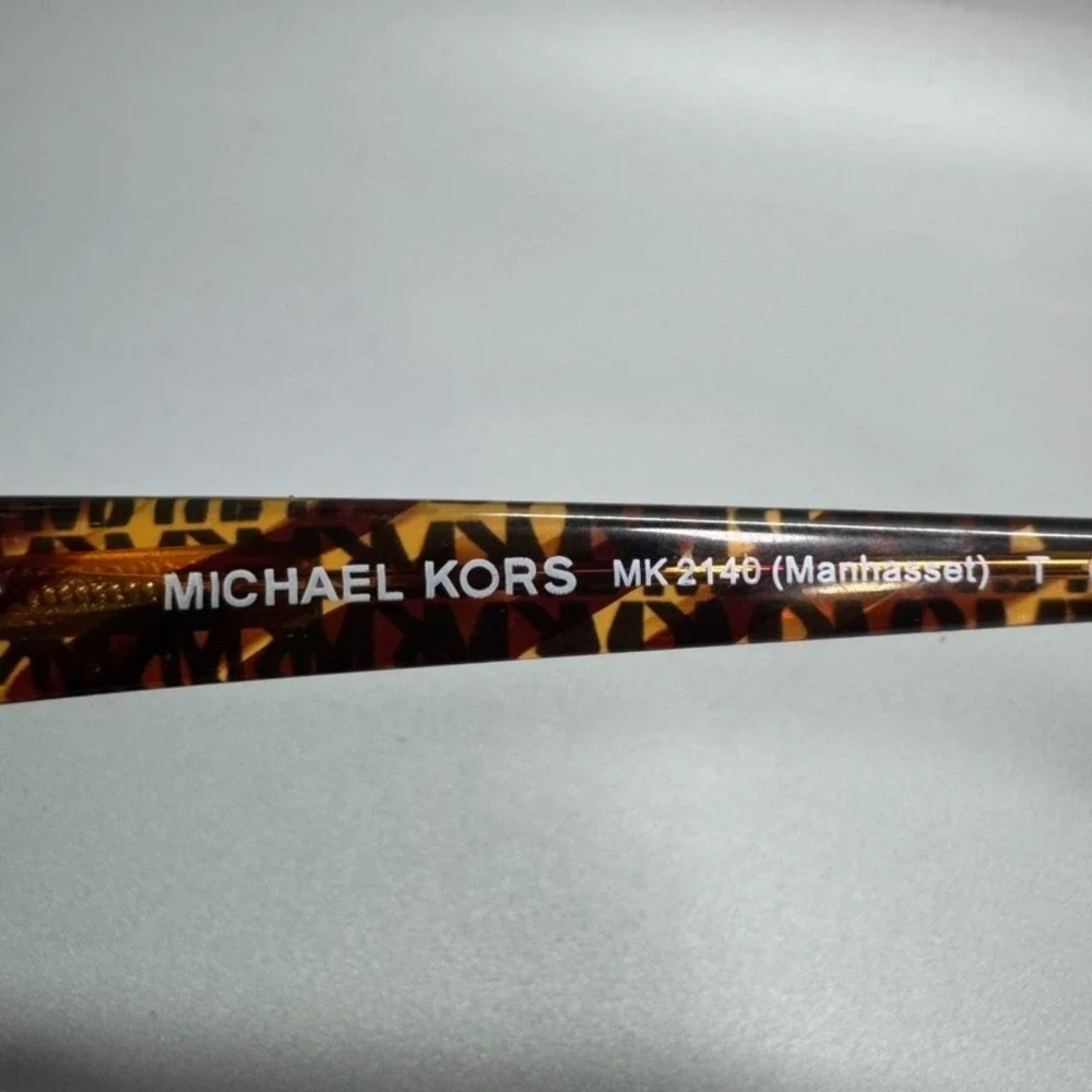 Michael Kors Oversized‎ MK Logo Print Brown Sunglasses MK 2140F Manhasset 37778G